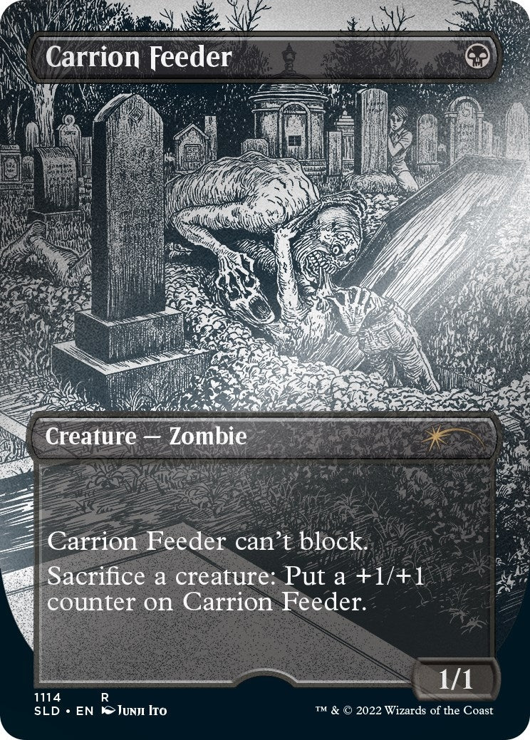 Image for Carrion Feeder (Borderless) (Foil Etched) (1114) - Magic: The Gathering