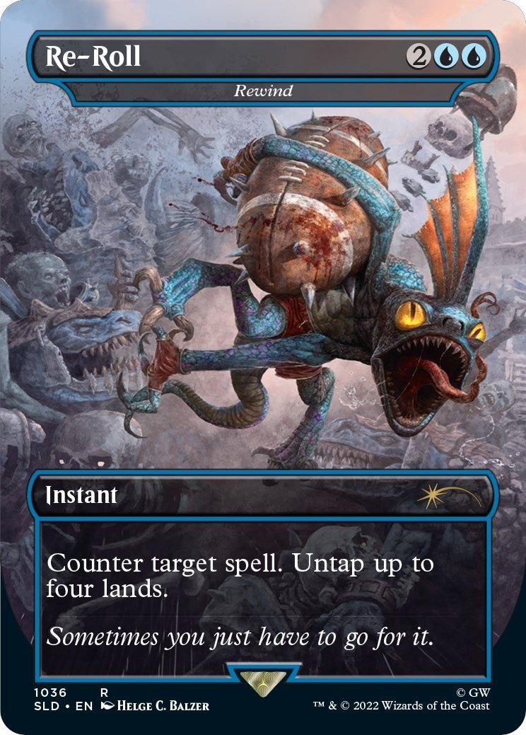 Image for Re-Roll - Rewind (Borderless) (1036) - Magic: The Gathering
