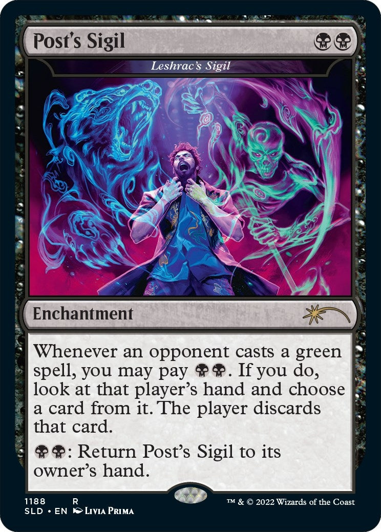 Image for Post's Sigil - Leshrac's Sigil (Post Malone) (1188) - Magic: The Gathering