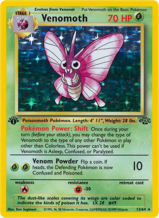 Image for Venomoth (13) (13/64) (JU) - Pokemon