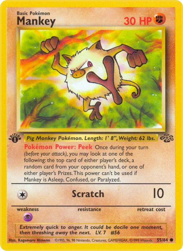 Image for Mankey (55/64) (JU) - Pokemon