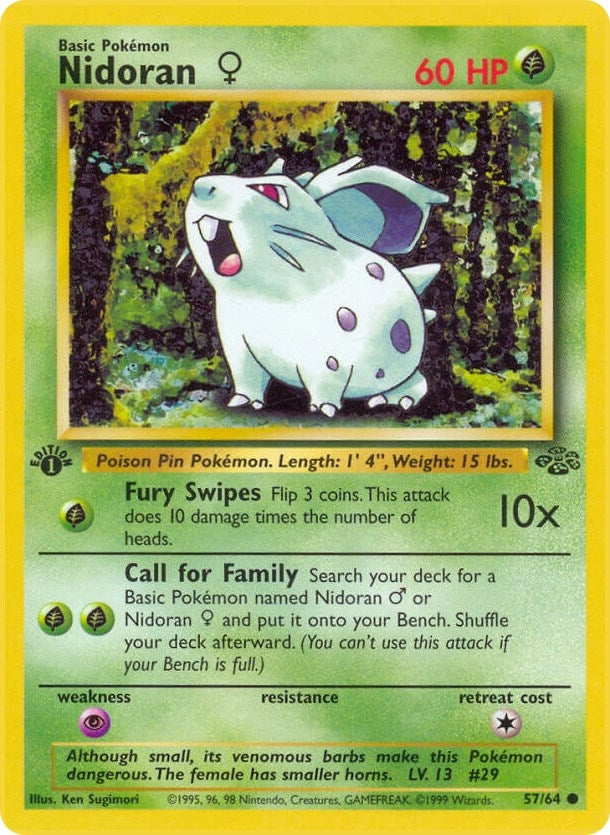 Image for Nidoran F (57/64) (JU) - Pokemon