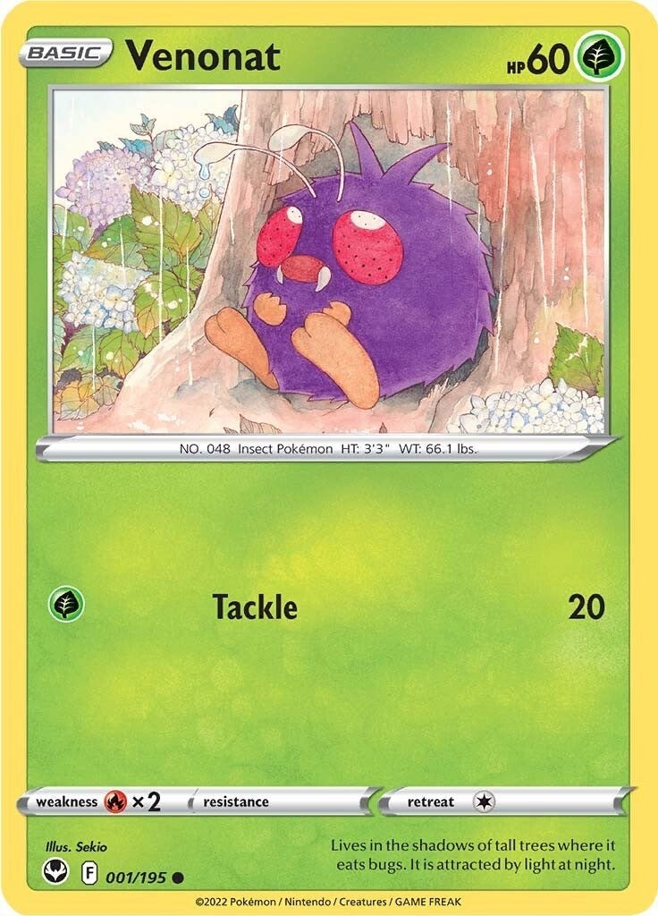 Image for Venonat (001/195) (SWSH12) - Pokemon