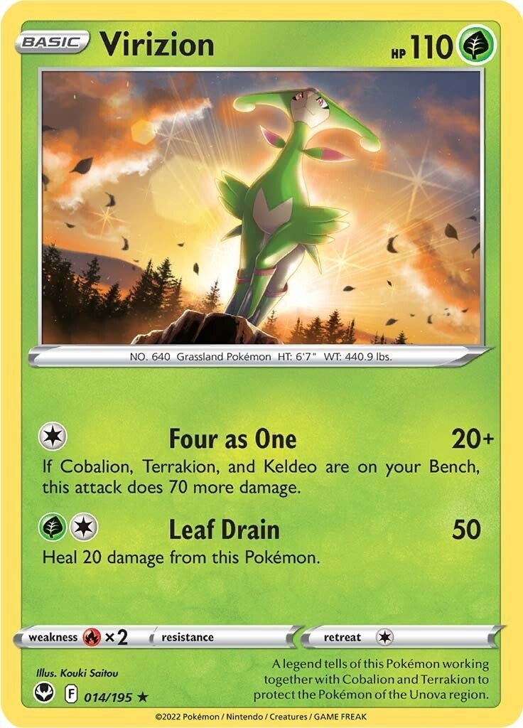 Image for Virizion (014/195) (SWSH12) - Pokemon