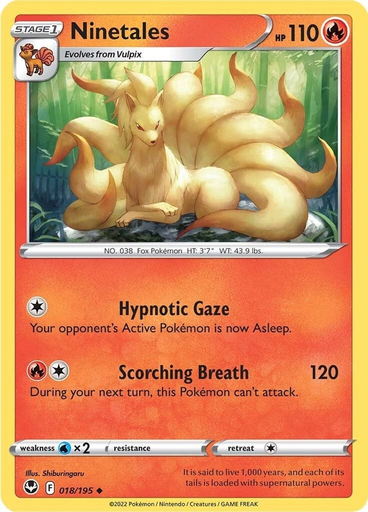 Image for Ninetales (018/195) (SWSH12) - Pokemon