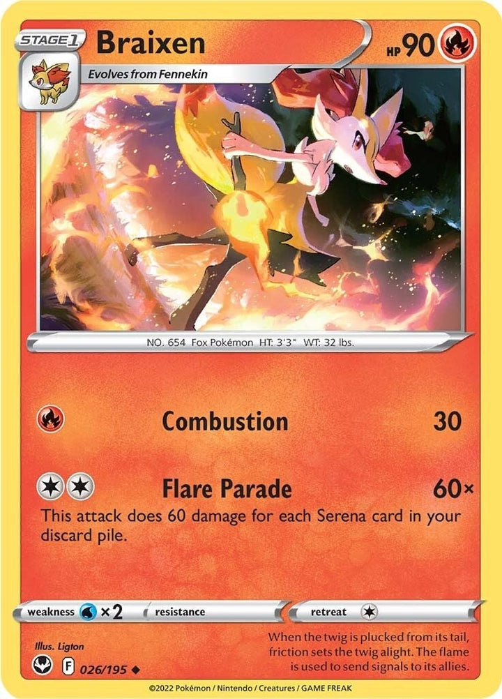 Image for Braixen (026/195) (SWSH12) - Pokemon