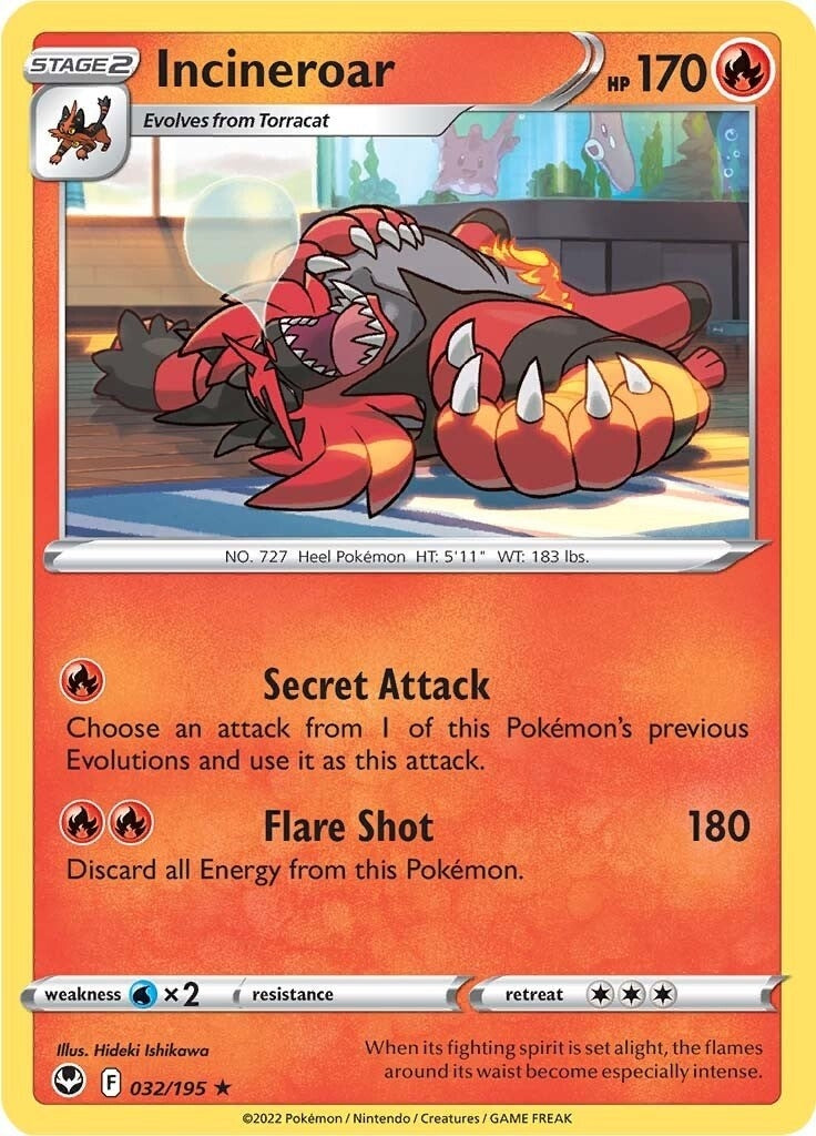 Image for Incineroar (032/195) (SWSH12) - Pokemon