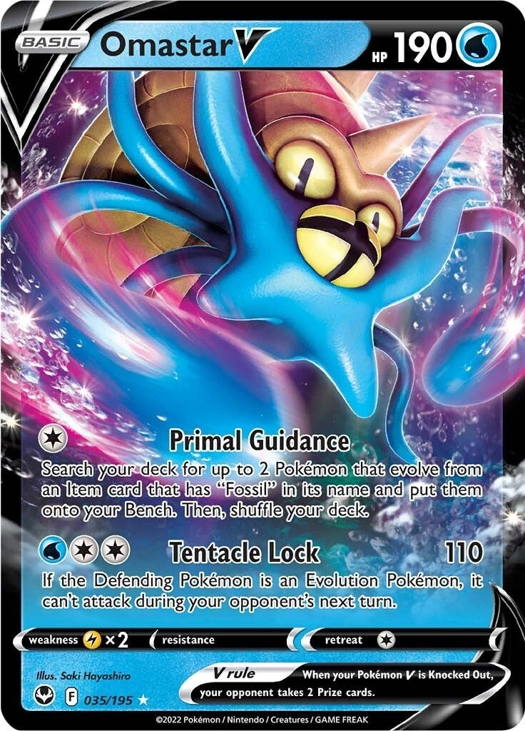 Image for Omastar V (035/195) (SWSH12) - Pokemon