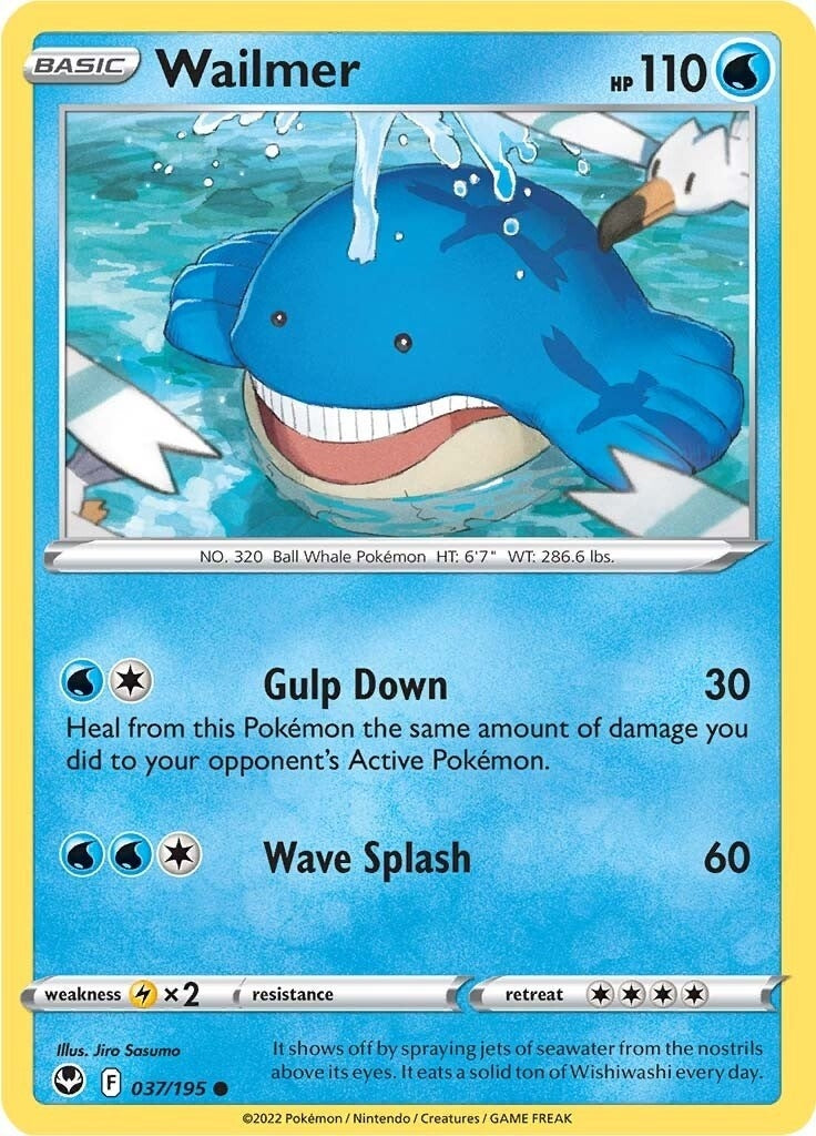 Image for Wailmer (037/195) (SWSH12) - Pokemon
