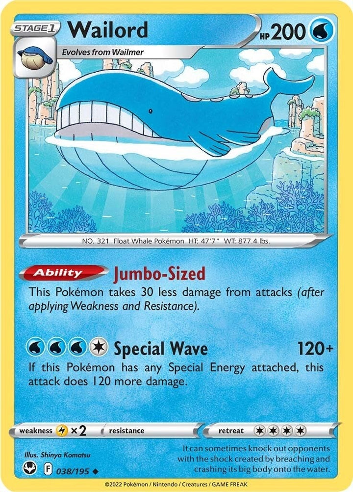Image for Wailord (038/195) (SWSH12) - Pokemon
