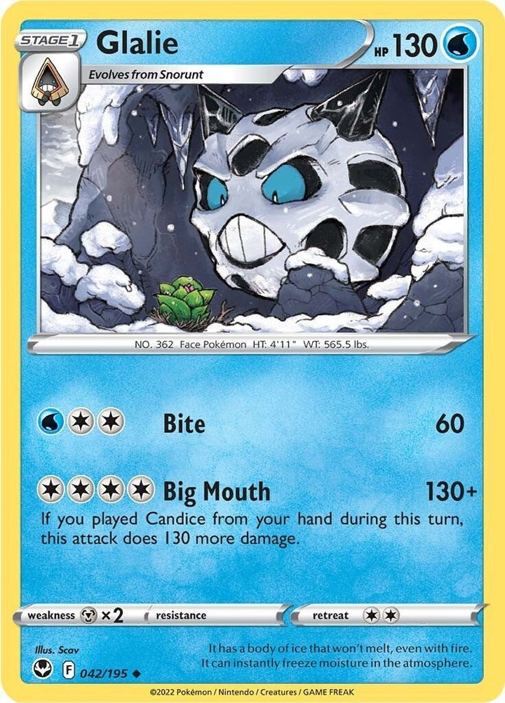 Image for Glalie (042/195) (SWSH12) - Pokemon
