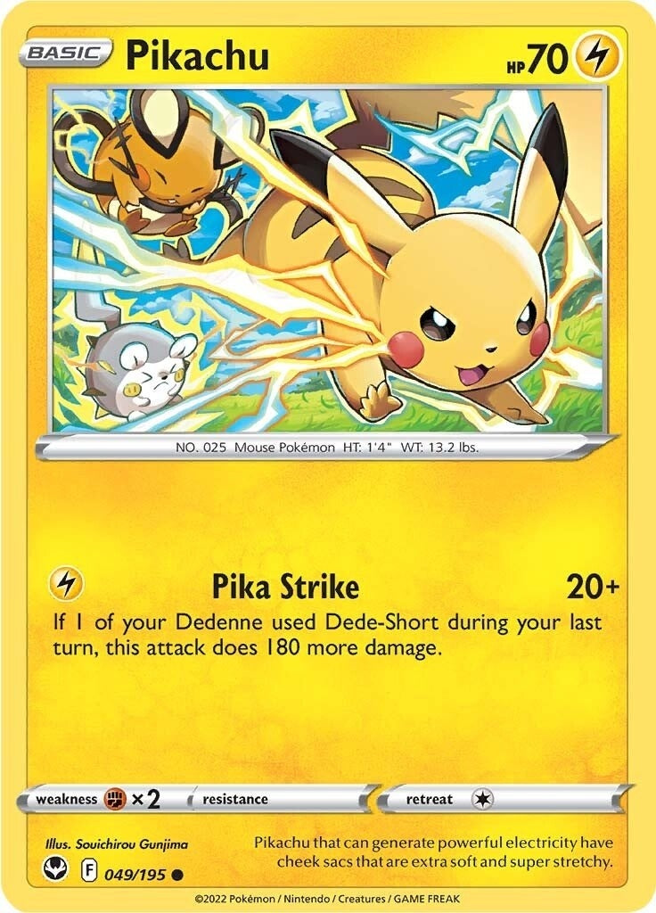 Image for Pikachu (049/195) (SWSH12) - Pokemon