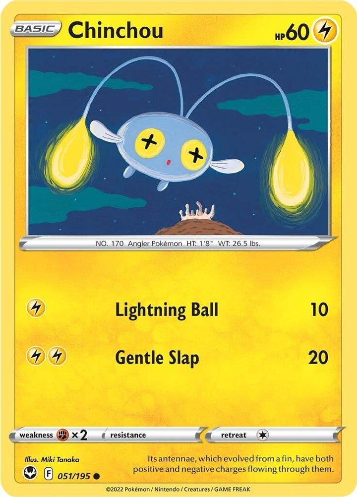 Image for Chinchou (051/195) (SWSH12) - Pokemon