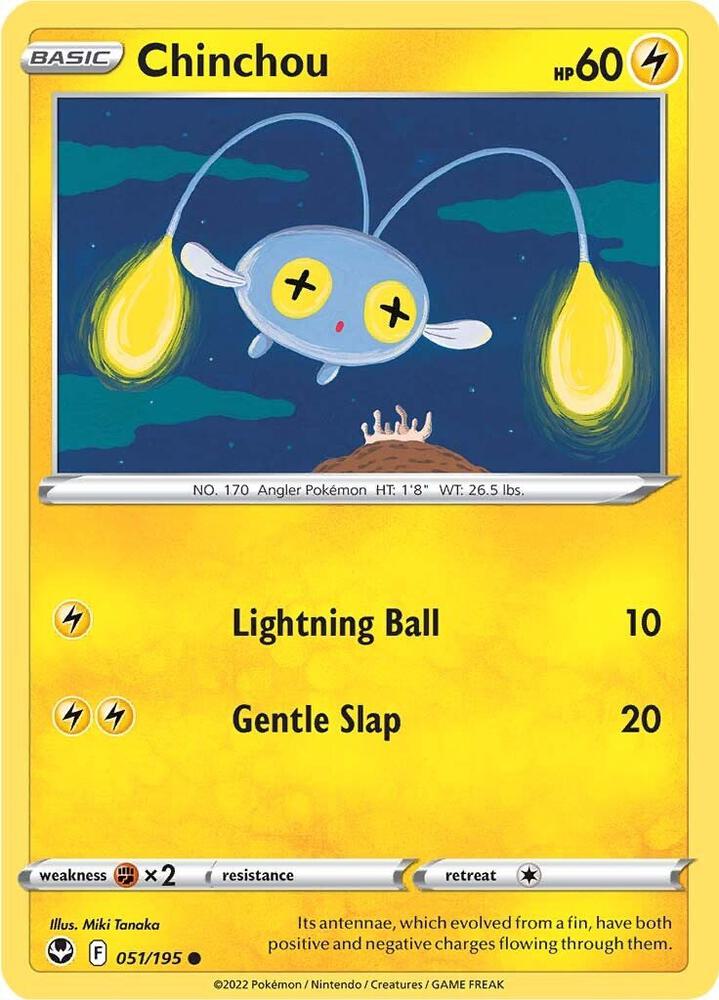 Image for Chinchou (051/195) (SWSH12) - Pokemon