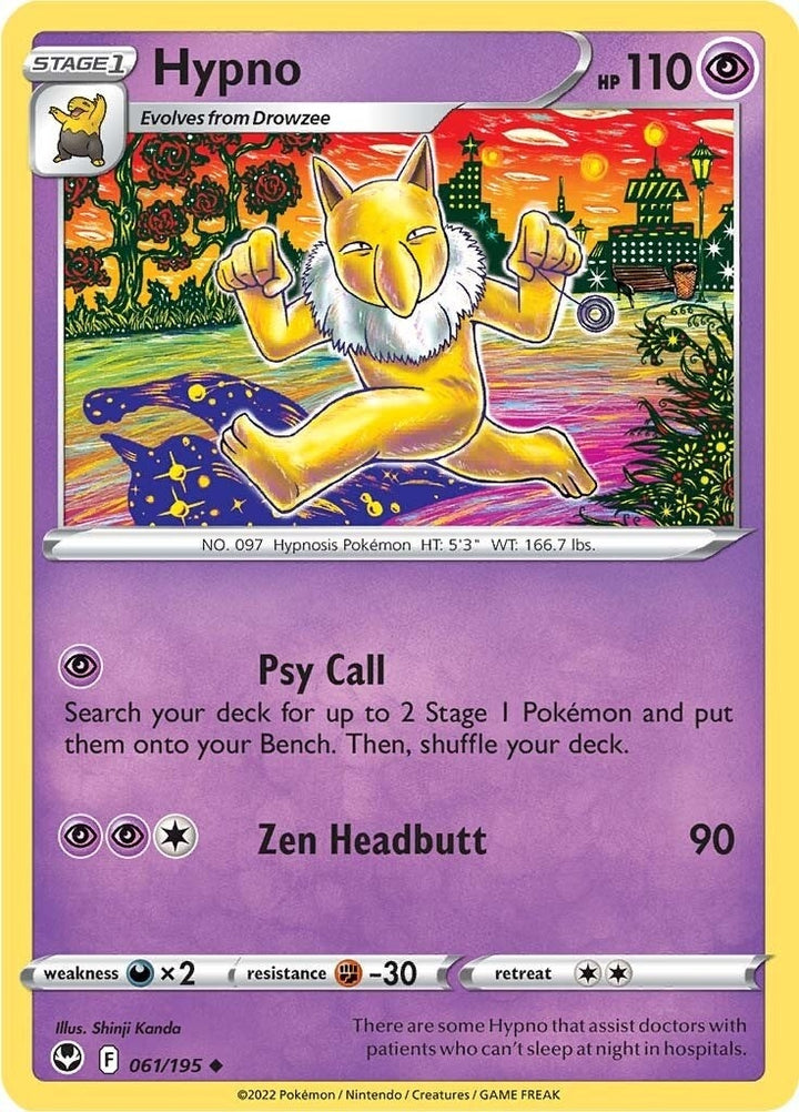 Image for Hypno (061/195) (SWSH12) - Pokemon