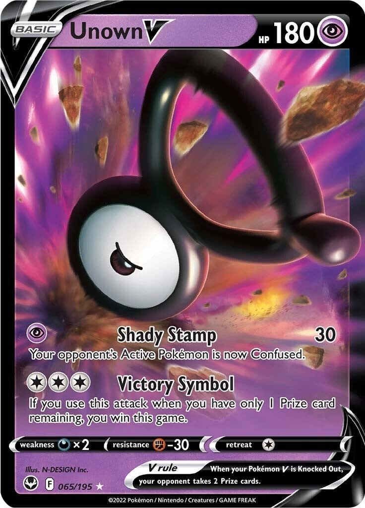 Image for Unown V (065/195) (SWSH12) - Pokemon