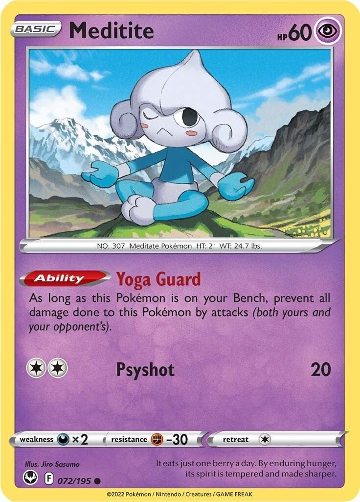 Image for Meditite (072/195) (SWSH12) - Pokemon