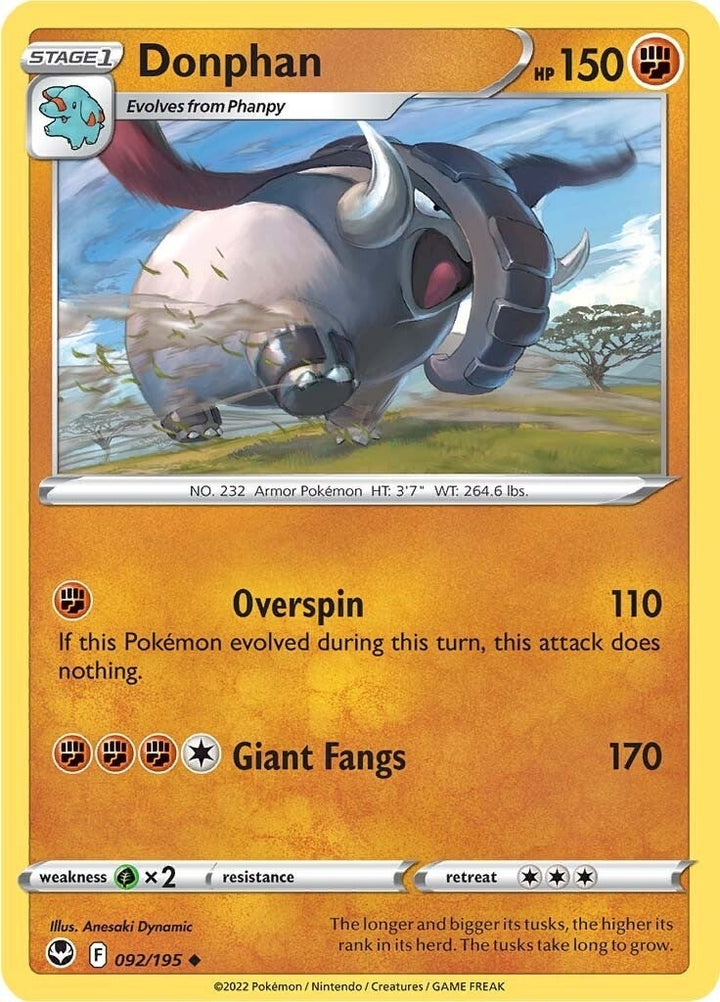 Image for Donphan (092/195) (SWSH12) - Pokemon