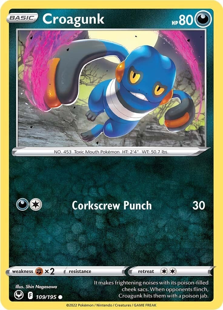 Image for Croagunk (109/195) (SWSH12) - Pokemon