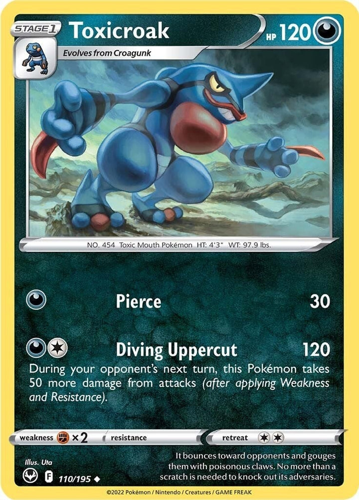 Image for Toxicroak (110/195) (SWSH12) - Pokemon