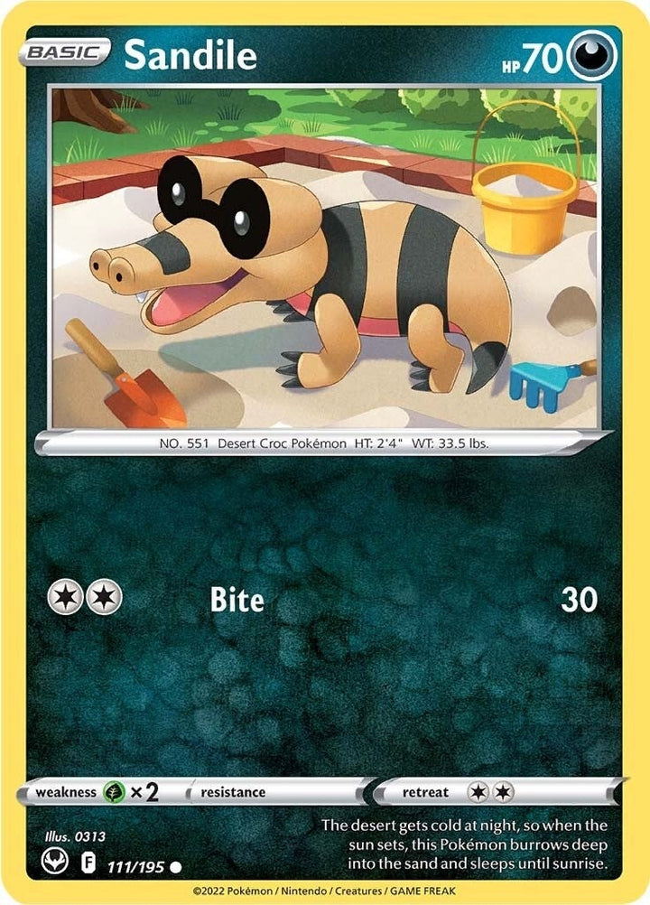 Image for Sandile (111/195) (SWSH12) - Pokemon