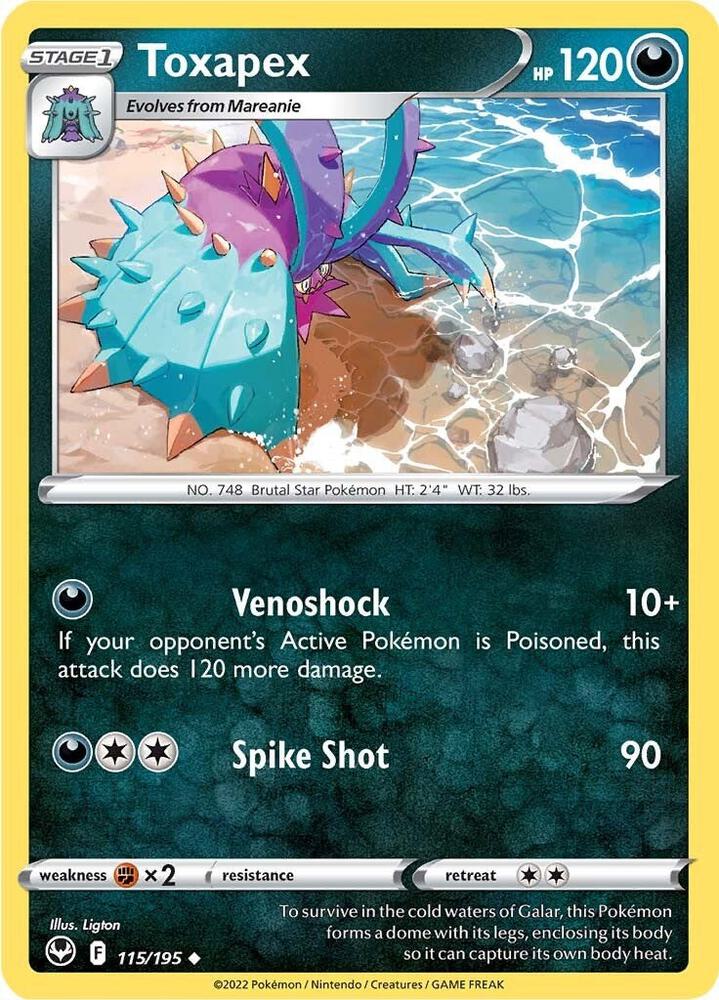 Toxapex (115/195) (SWSH12)