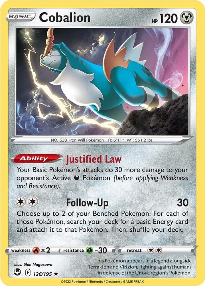 Cobalion (126/195) (SWSH12)