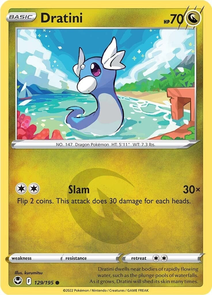 Image for Dratini (129/195) (SWSH12) - Pokemon