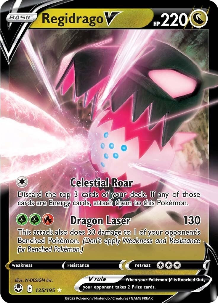 Image for Regidrago V (135/195) (SWSH12) - Pokemon
