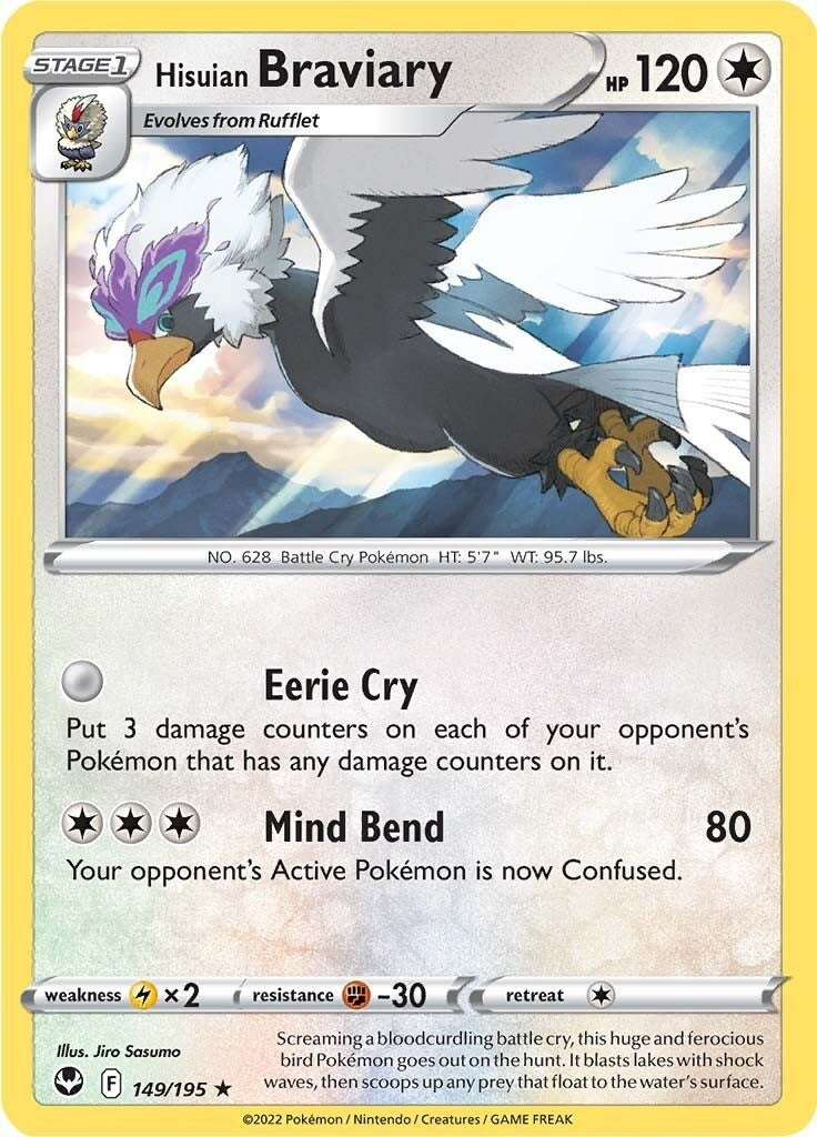 Image for Hisuian Braviary (149/195) (SWSH12) - Pokemon