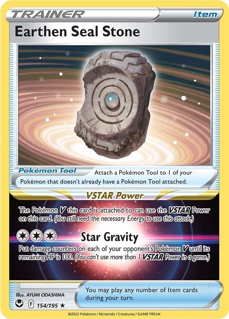 Image for Earthen Seal Stone (154/195) (SWSH12) - Pokemon