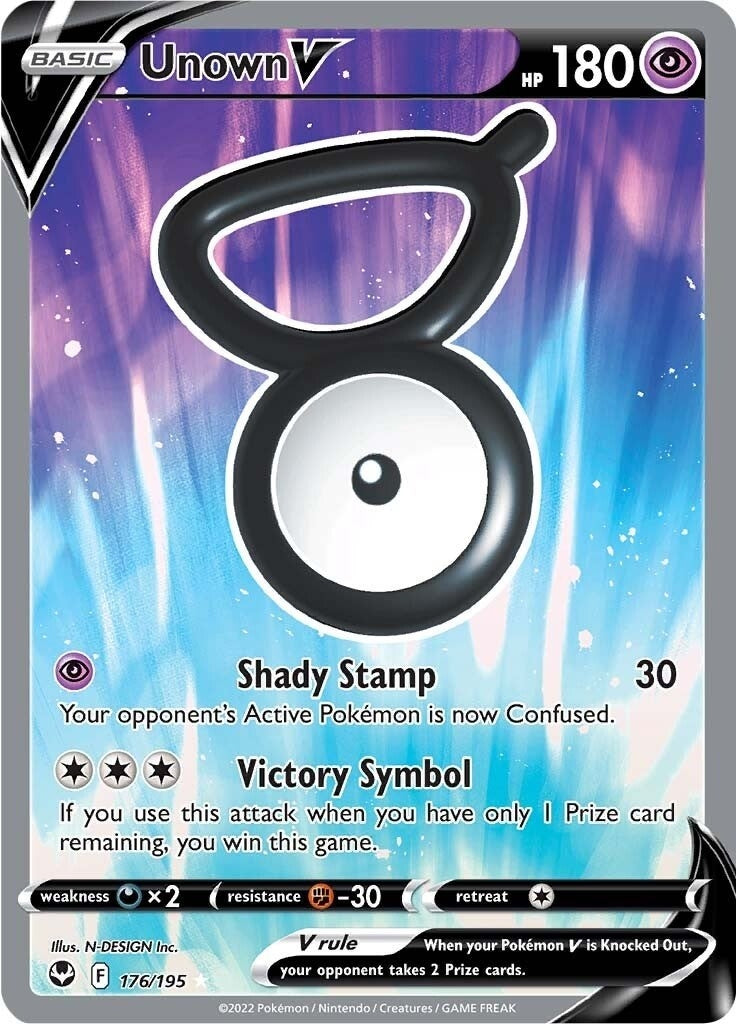 Image for Unown V (Full Art) (176/195) (SWSH12) - Pokemon