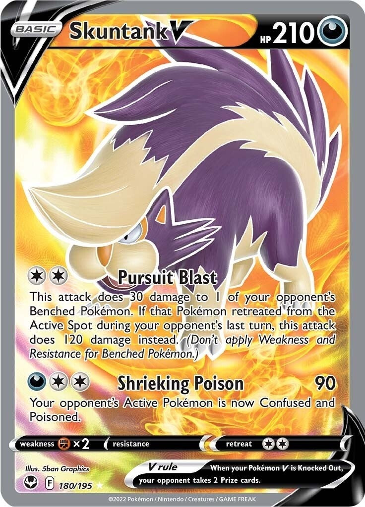 Image for Skuntank V (Full Art) (180/195) (SWSH12) - Pokemon