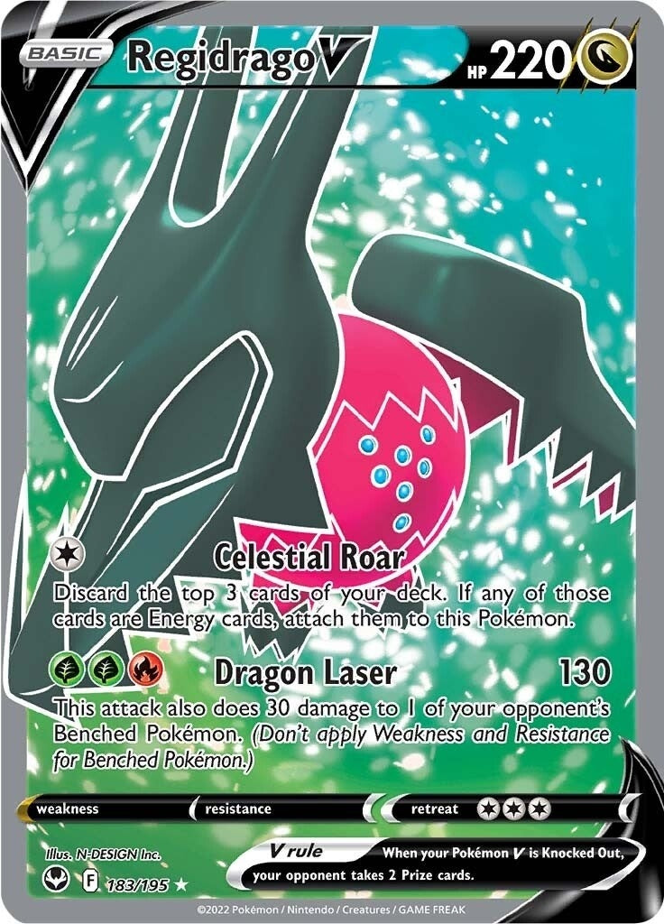 Image for Regidrago V (Full Art) (183/195) (SWSH12) - Pokemon