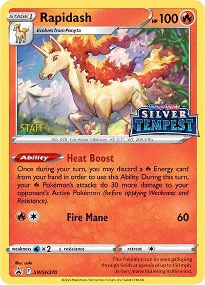 Image for Rapidash - SWSH270 (Prerelease) [STAFF] (SWSH270) (SWSD) - Pokemon