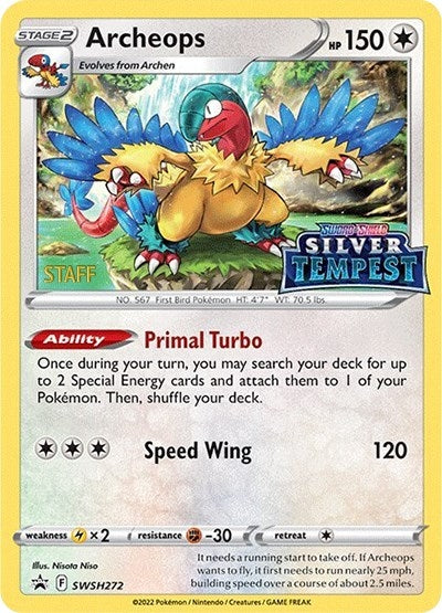 Image for Archeops - SWSH272 (Prerelease) [STAFF] (SWSH272) (SWSD) - Pokemon