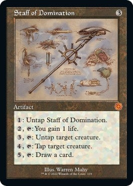 Image for Staff of Domination (Schematic) (119) - Magic: The Gathering