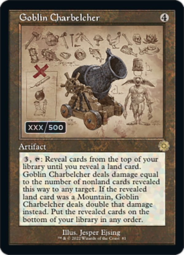 Image for Goblin Charbelcher (Schematic) (Serial Numbered) (81) - Magic: The Gathering