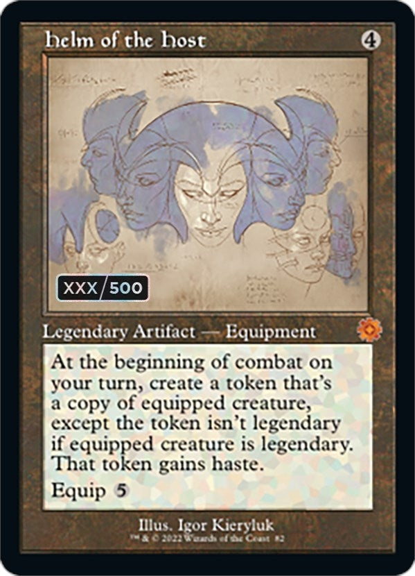 Image for Helm of the Host (Schematic) (Serial Numbered) (82) - Magic: The Gathering