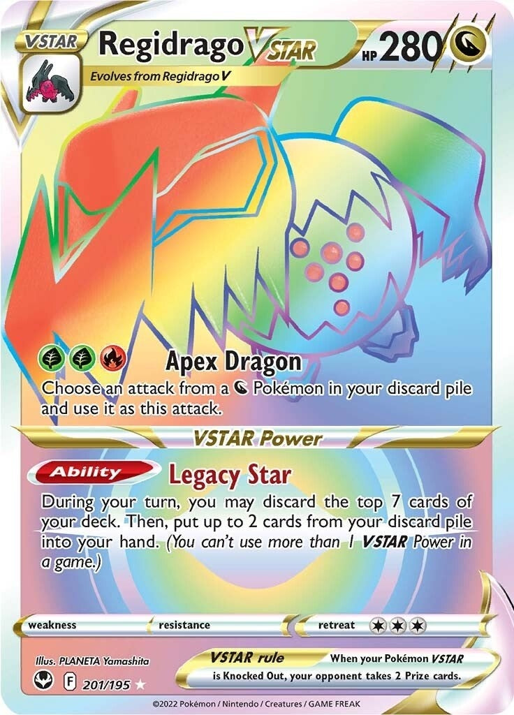 Image for Regidrago VSTAR (Secret) (201/195) (SWSH12) - Pokemon