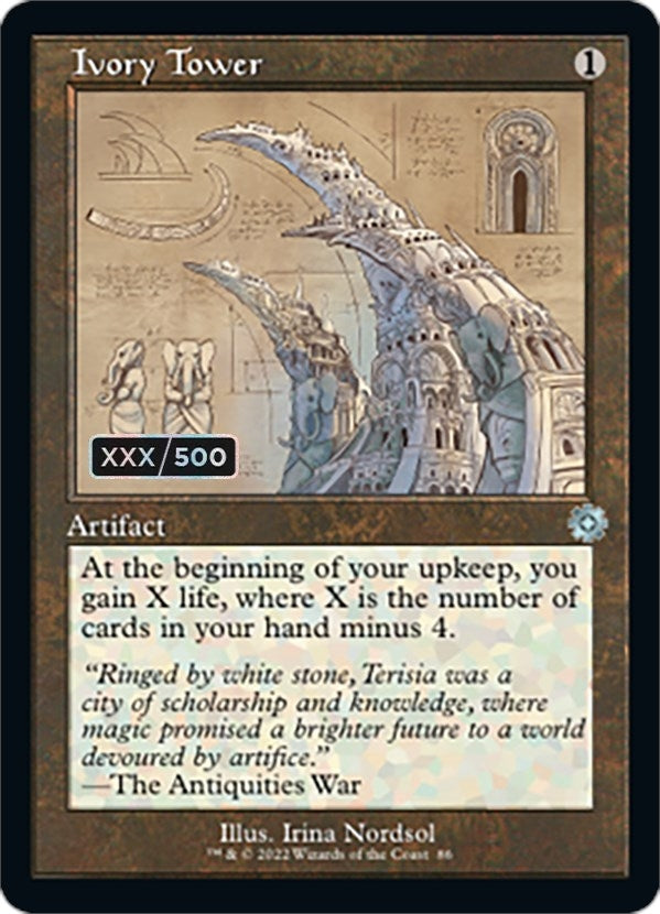 Image for Ivory Tower (Schematic) (Serial Numbered) (86) - Magic: The Gathering