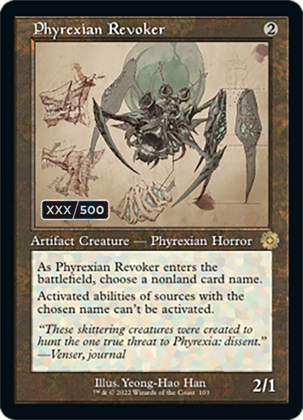 Image for Phyrexian Revoker (Schematic) (Serial Numbered) (103) - Magic: The Gathering