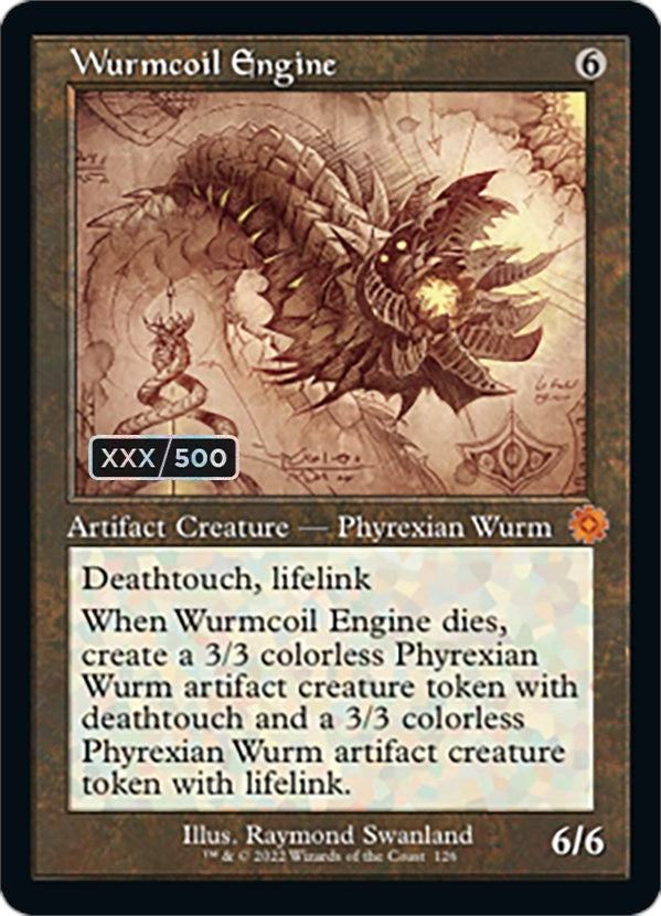 Image for Wurmcoil Engine (Schematic) (Serial Numbered) (126) - Magic: The Gathering
