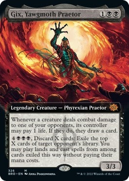 Image for Gix, Yawgmoth Praetor (Extended Art) (326) - Magic: The Gathering
