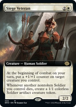 Image for Siege Veteran (Extended Art) (306) - Magic: The Gathering