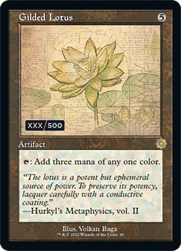 Image for Gilded Lotus (Schematic) (Serial Numbered) (80) - Magic: The Gathering