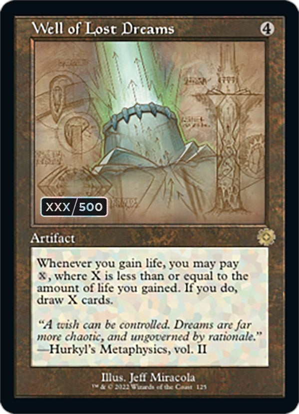 Image for Well of Lost Dreams (Schematic) (Serial Numbered) (125) - Magic: The Gathering