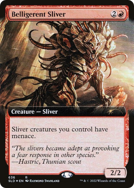 Image for Belligerent Sliver (Extended Art) (636) - Magic: The Gathering