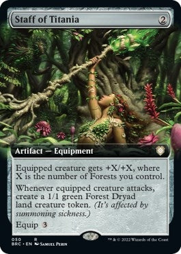 Image for Staff of Titania (Extended Art) (50) - Magic: The Gathering