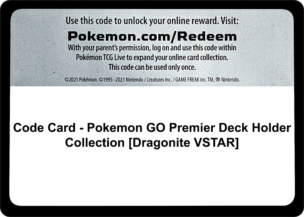 Image for Code Card - Pokemon GO Premier Deck Holder Collection [Dragonite VSTAR] (PGO) - Pokemon